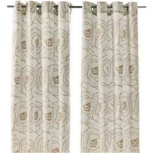 IKEA Ingerlise Floral Curtains - 2 Panels